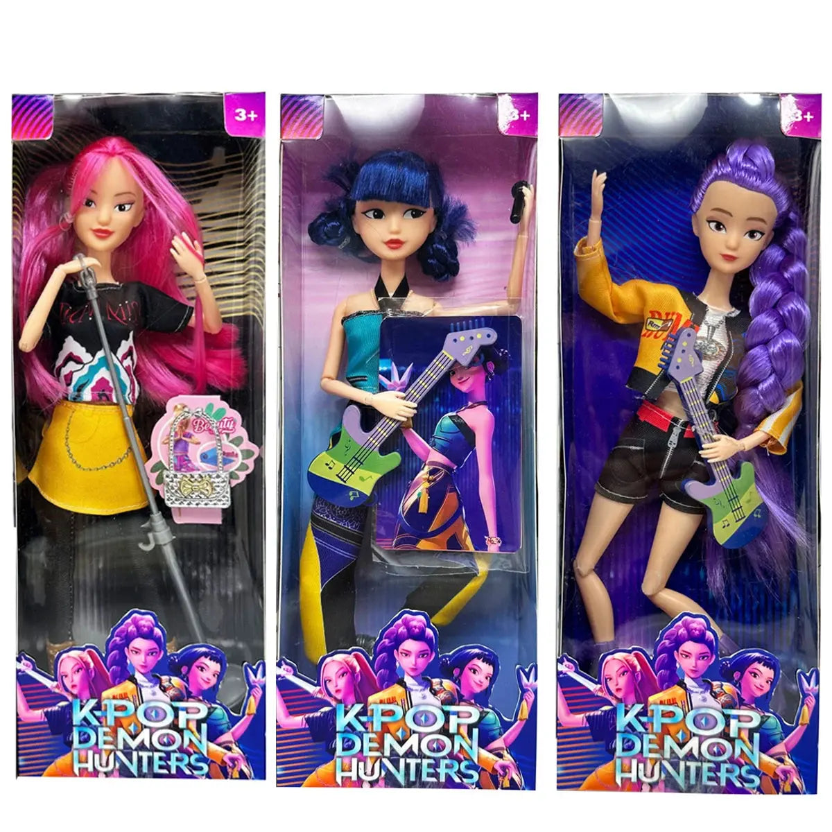2026anime k pop Demon hunters Witch Hunter Group High appearance Glue doll doll Girl's heart Decorative doll Holiday Gifts Trikidsworld