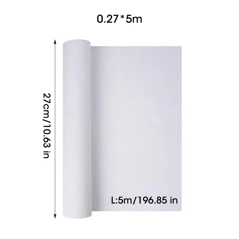 5M/Roll Cotton Canvas Roll,White Blank Specialized Suitable for Oil Painting,Acrylic Pigments,27,37,47,,57,67,77,87cm Wide,HB-02 Trikidsworld