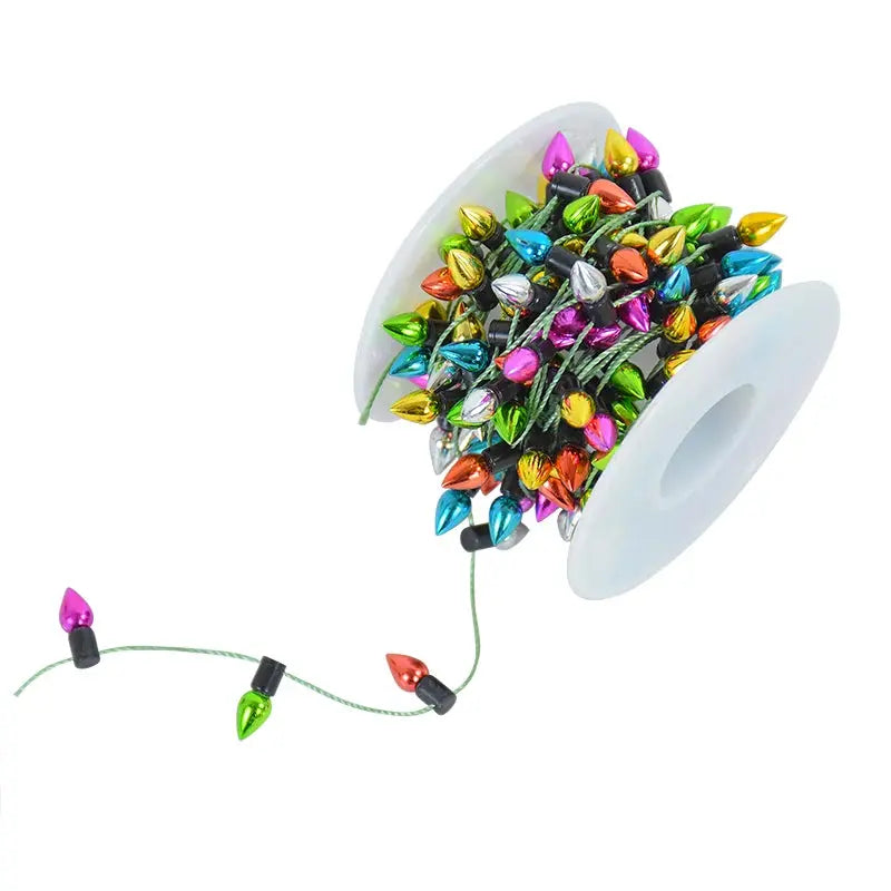 5M/roll Colorful Bulbs String Garland Christmas Home Decorations Xmas Tree Ornaments Navidad New Year Gift DIY Dollhouse Not LED Trikidsworld