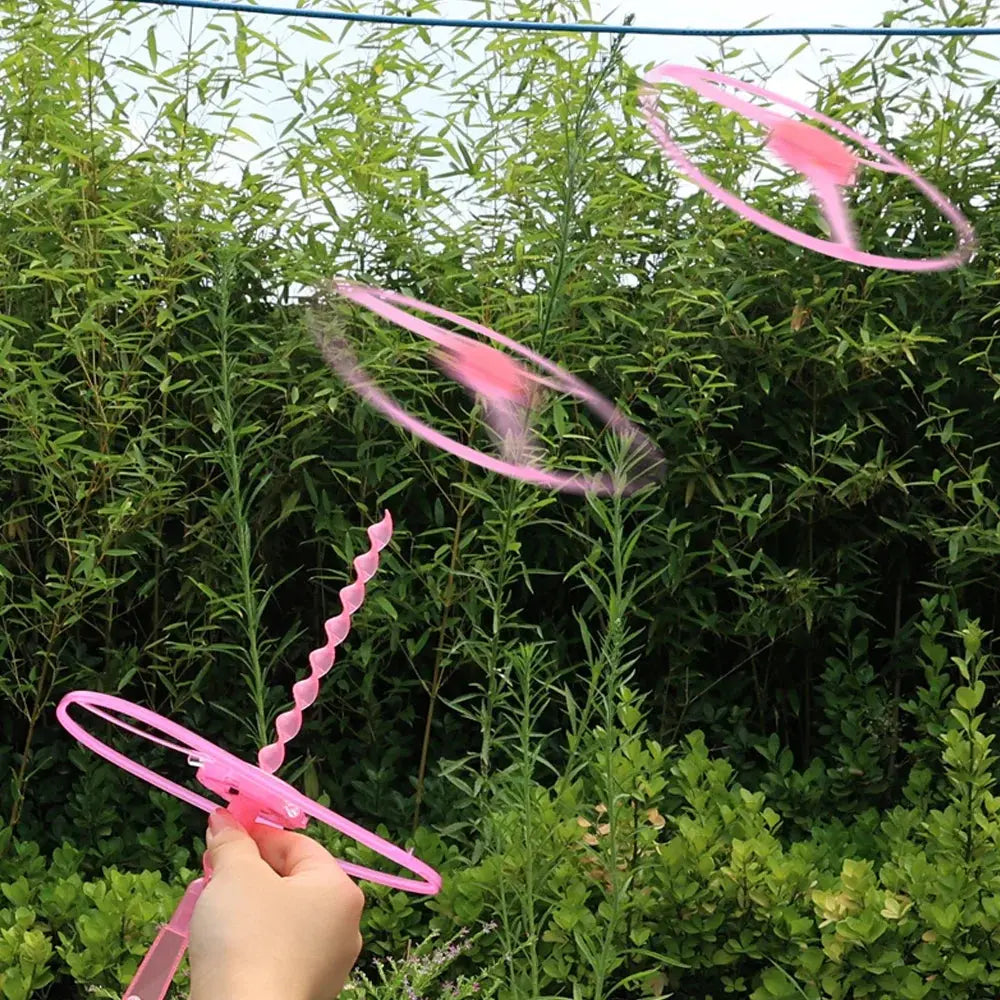 1-10Pcs Flying Helicopter Toy Hand Rotating Circle Bamboo Dragonfly Hand Rub Plastic Propeller for Outdoor Flying Toy Kids Gift Trikidsworld