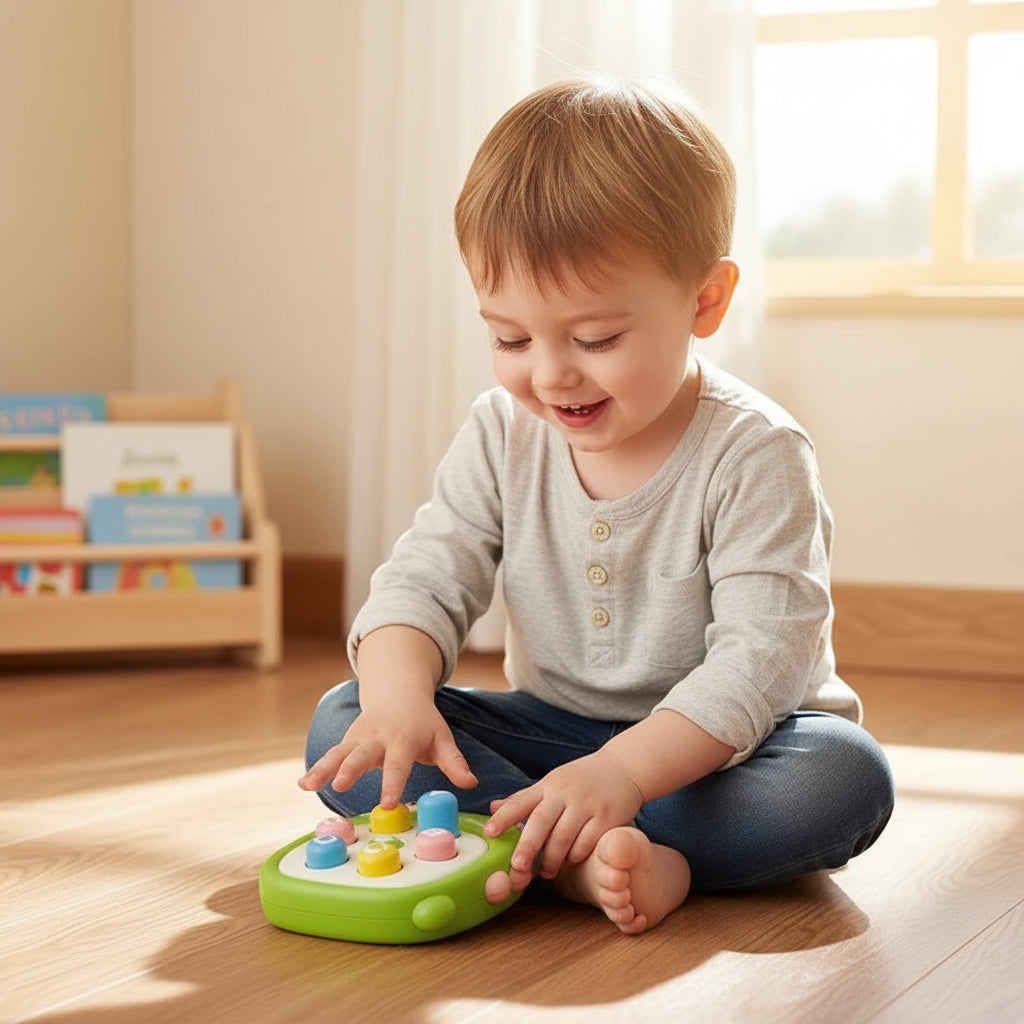 1 Pc Mini Whack-a-Mole Hand-eye Coordination Educational Toy Random Color Children's Pinch Finger Decompression Toy Trikidsworld