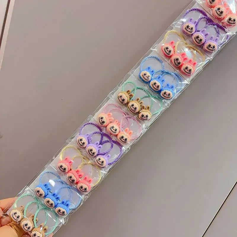 20pcs New for bubu HairRope Doll Cute Cartoon Anime Hair Loops Not Harm Hair Headwear Accessories Gift for girl Headband Trikidsworld