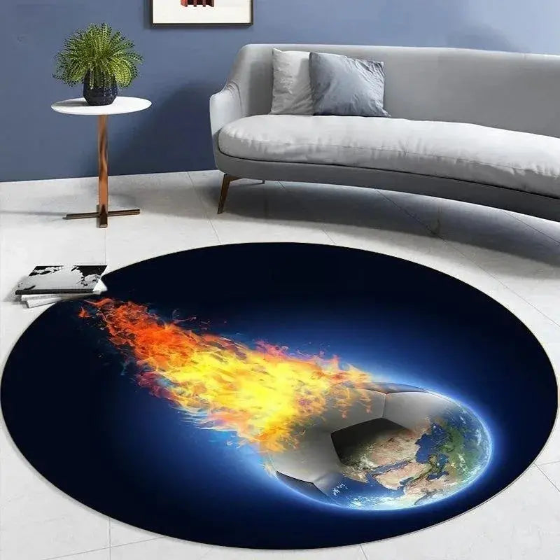 Soccer Round Carpet for Home Decor Trikidsworld