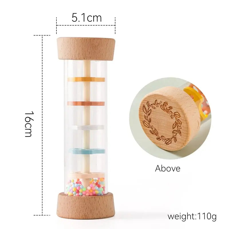 Colorful Musical Rain Stick Hourglass Rattle Trikidsworld