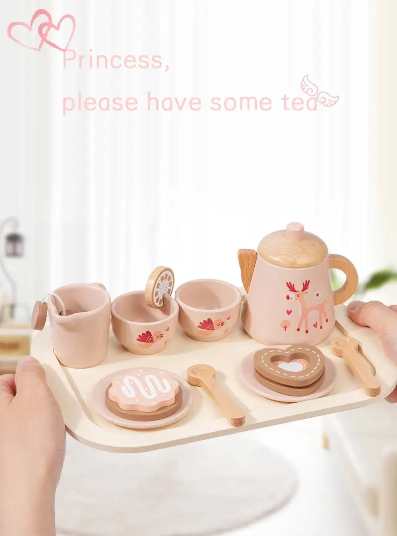 Afternoon Tea Set Wooden Toy Trikidsworld