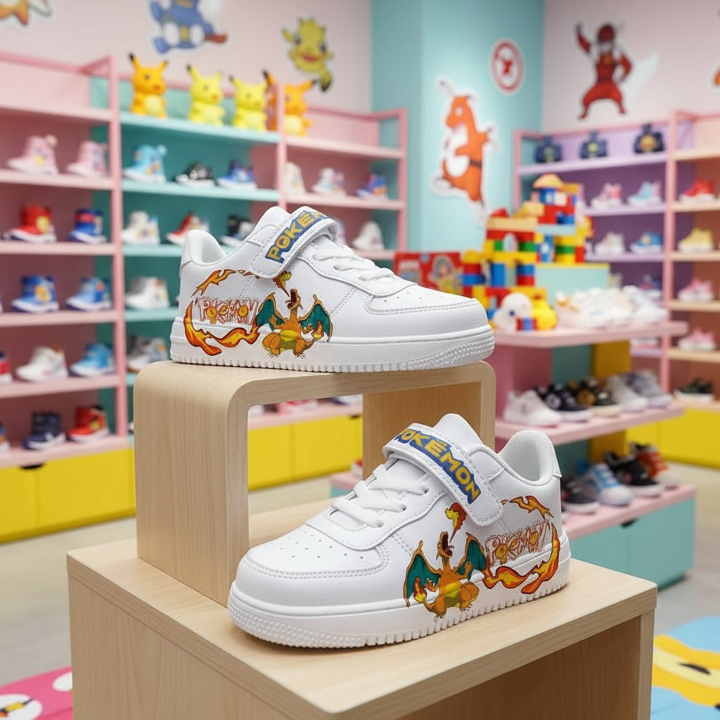 Pokemons children's Pikachu Charmander sneakers girls boys shoes Casual Kid Running Fashion Sports 7 and 18 year old Shoes Gift Trikidsworld