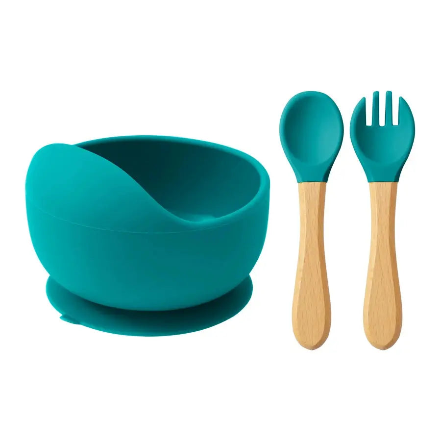Tiny Bites Trio: Suction Feeding Set for Little Ones Trikidsworld