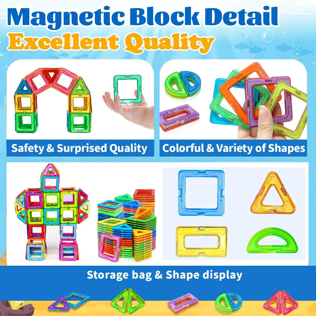 Magnetic Building Blocks Learning Educational Toys Trikidsworld
