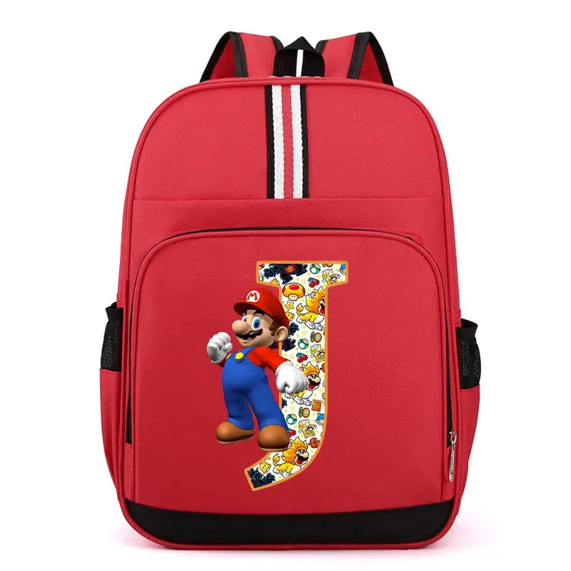 Super Mario Kids Backpack – Cartoon A-Z Schoolbag for Boys Trikidsworld