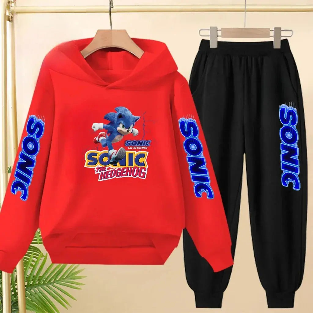 Sweat à capuche d'automne pour enfants de 3 à 12 ans, produits Anime, vêtements de sport, pull + pantalon, ensemble deux pièces Trikidsworld