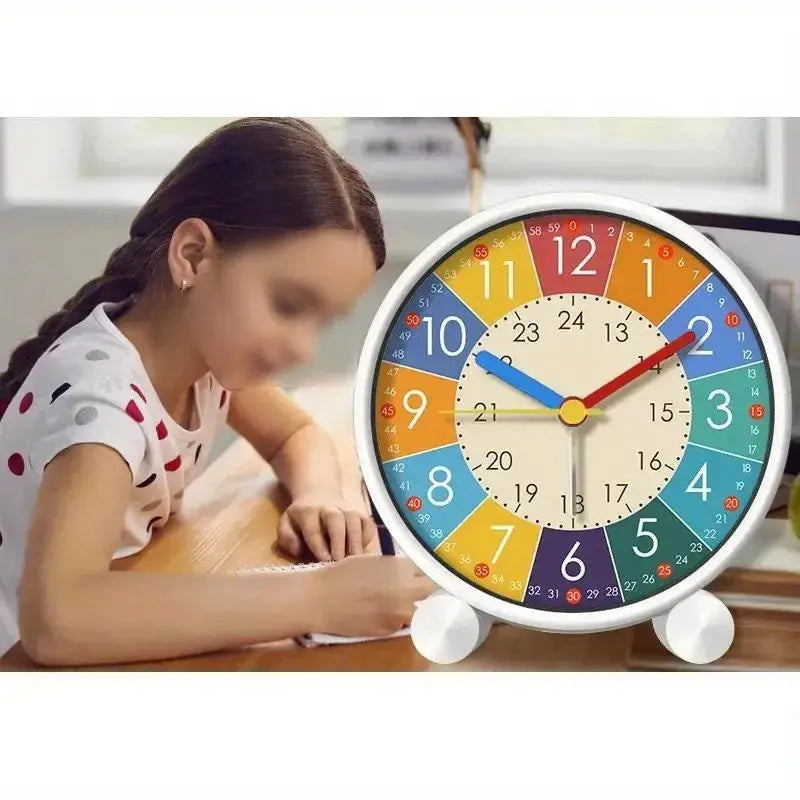 Early Learning Desktop Alarm Clock Children Wake Up Alarm Clock Living Room Bedroom Silent Desktop Clock Desktop Clock Trikidsworld