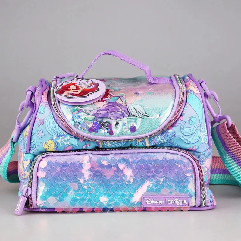 Genuine Disney Smiggle Mermaid School Bag Pencil Case Notebook Y2k Stationery Set Student Lunch Bag Backpack Girl Birthday Gift Trikidsworld