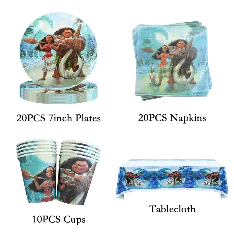 Moana Birthday Party Decoration Cartoon Trikidsworld