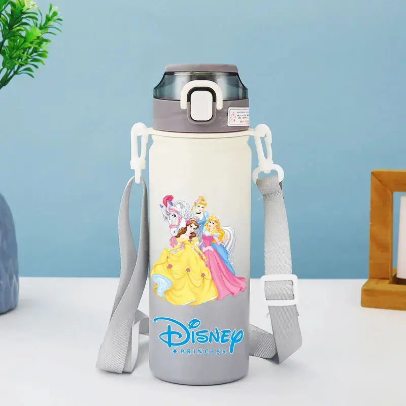 Disney Princess Thermos Bottle – Elsa, Straw & Strap Trikidsworld