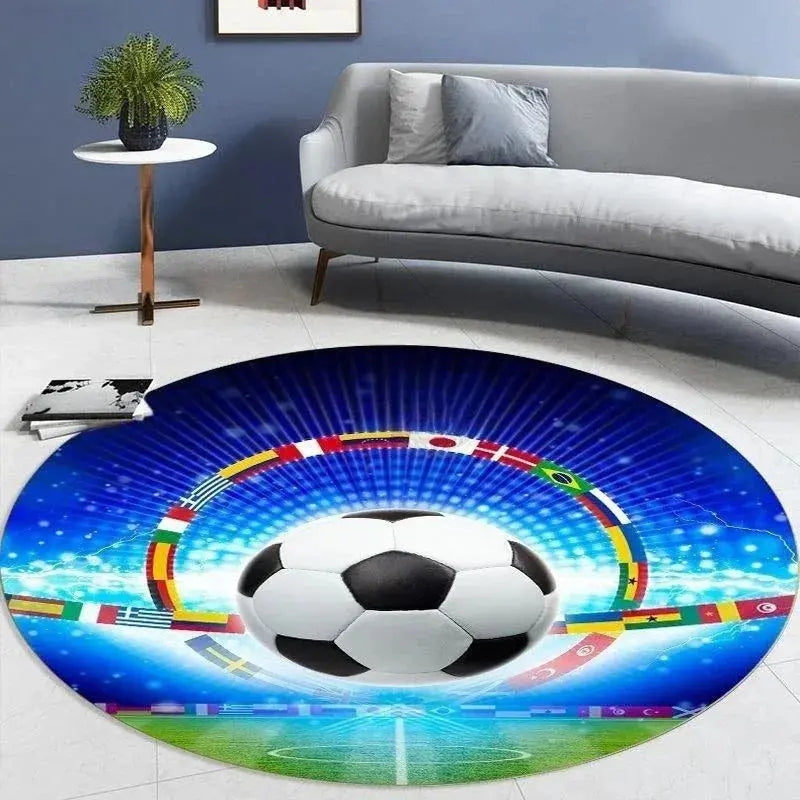 Soccer Round Carpet for Home Decor Trikidsworld