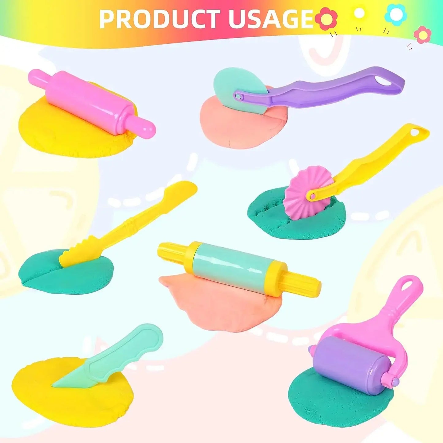 Kids Play Dough Tool Kit – Animal & Ocean Molds Set Trikidsworld