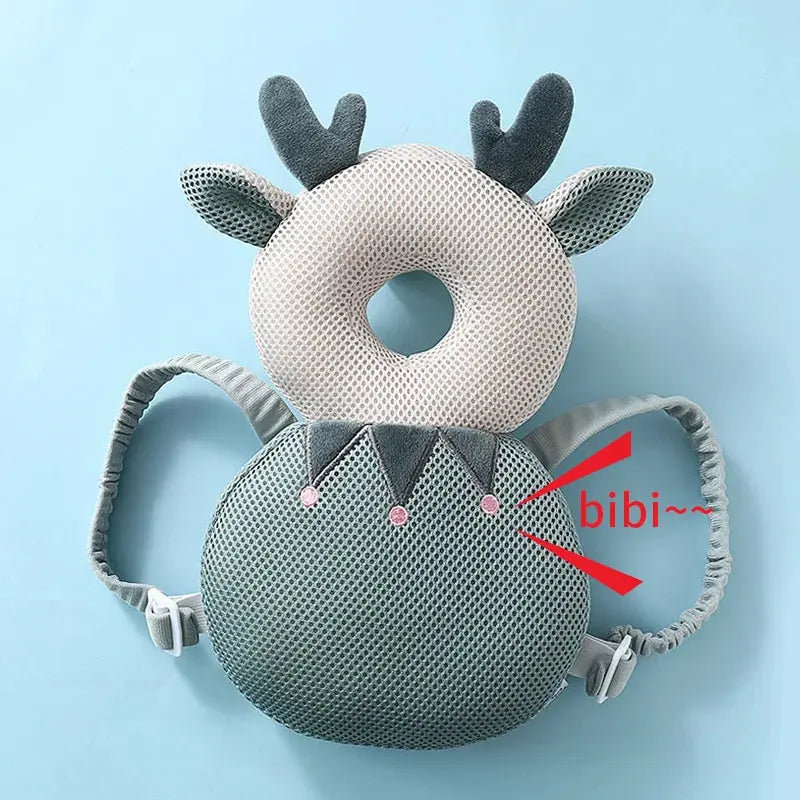Baby Head Protection Backpack Pillow Toddler Head Safety Pad Cushion Anti-fall Head Protection Pillow Highly Elastic Breathable Trikidsworld