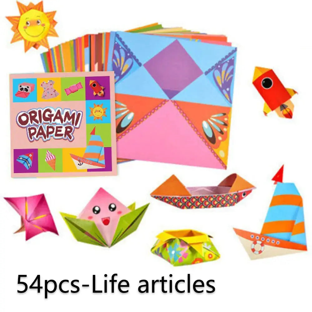 Origami Kit with 30/108 Sheets & Guide Book – DIY for Kids & Beginners Trikidsworld