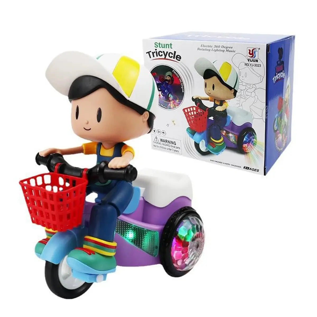 Stunt Tricycle Rotating Dance Universal Toy Electric Bicycle Colorful Lights Music Toy Car Male and Female Gifts Trikidsworld