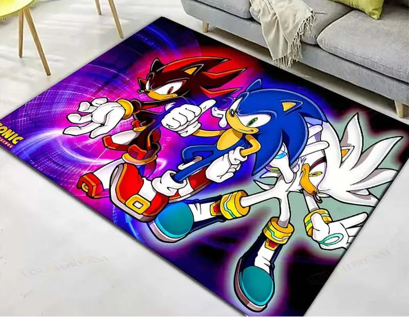 Anime Characters S-Sonics Carpet for Living Room Home Sofa Decoration,Children Game Large Decor Floor Mat Yoga Mat Large Carpet Trikidsworld