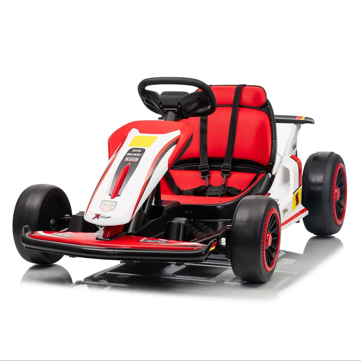MUKIDY 24V Electric Go Kart,Drift Cart for 6+ Kids Gifts,Battery Powered Outdoor Ride on Toy Car Kids Go Kart with Safety Belt Trikidsworld