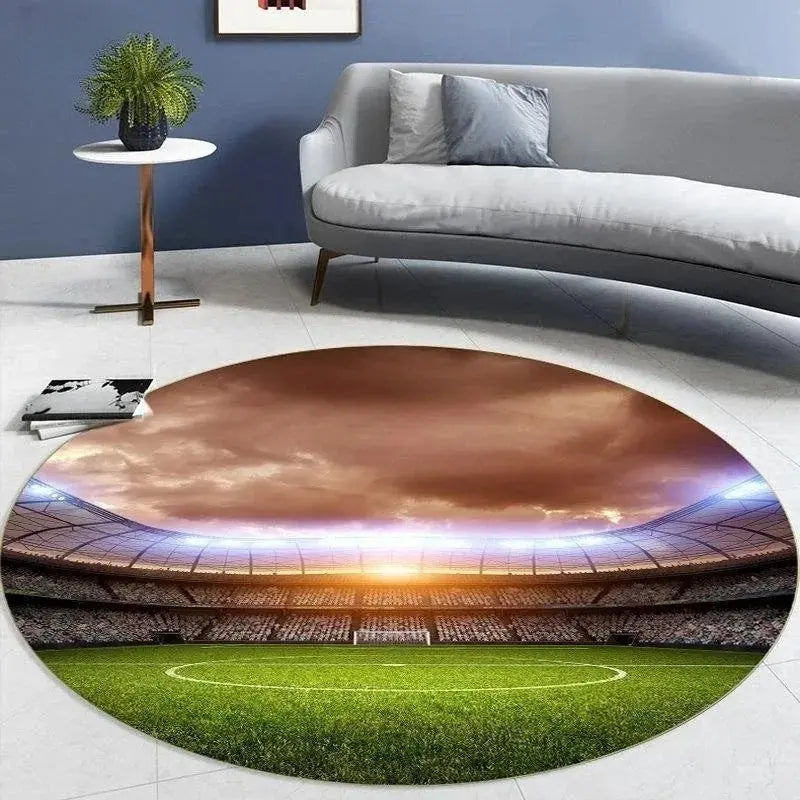Soccer Round Carpet for Home Decor Trikidsworld