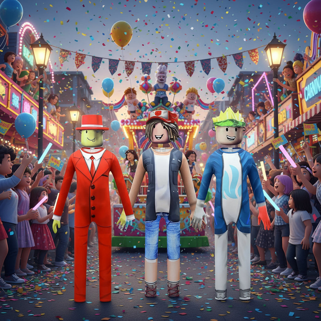 New Kids ROBLOXing Cosplay Costume with Mask Boys Girls Anime Funny Party Bodysuit Halloween Carnival Fancy Dress Jumpsuits+mask Trikidsworld