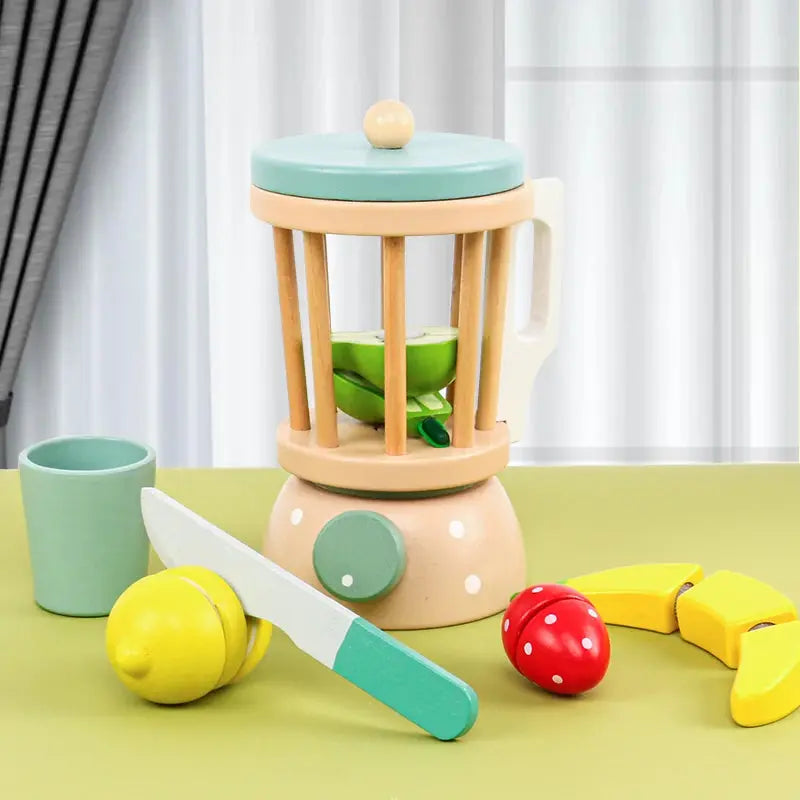 Children's Wooden Tea Set Playset – Pretend Kitchen Toy Trikidsworld