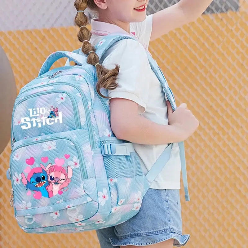 Stitch Anime Backpack – Large Capacity & Lightweight for Girls and Women - Stitch backpack Trikidsworld