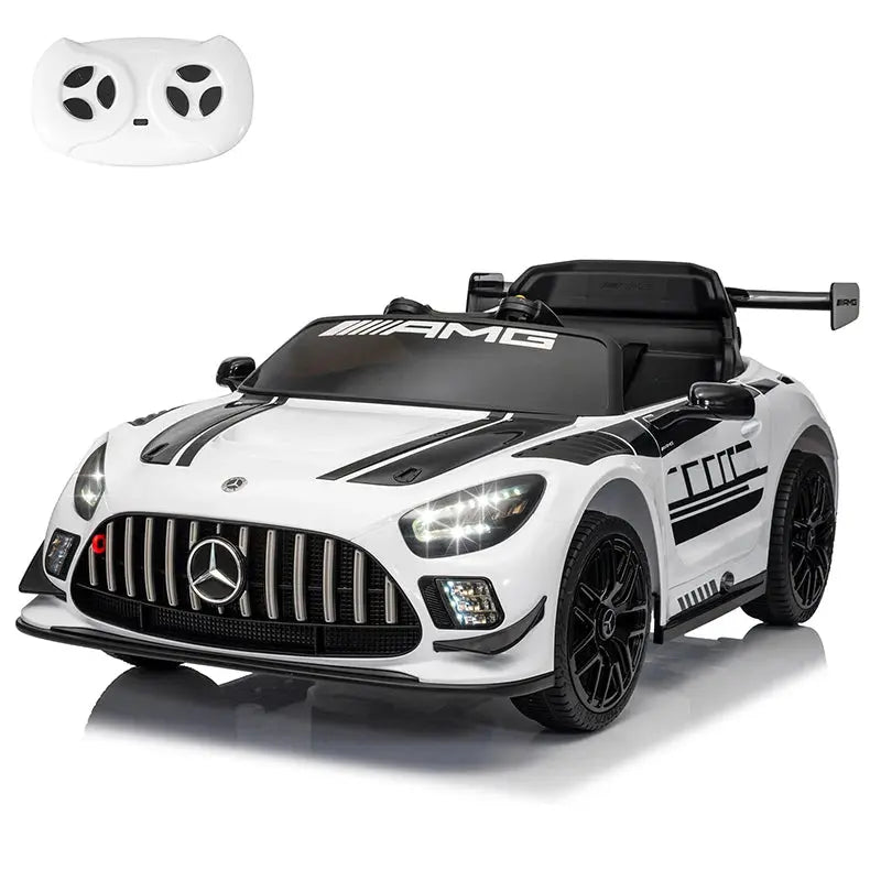 12V Licensed Mercedes-Benz GT3 Kids Ride on Car, Electric Vehicles for Kids Gifts,Ride on Toys with Remote Control, Music Trikidsworld