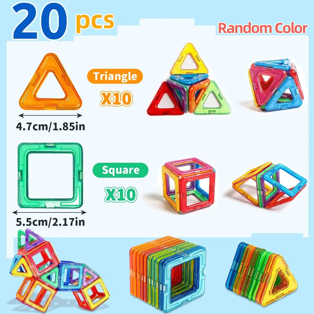 Magnetic Building Blocks Learning Educational Toys Trikidsworld