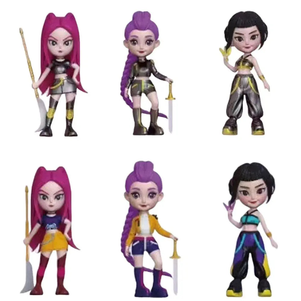 2025 Hot Anime KPop Devil Hunter Doll Vinyl Toy Rumi Mira Zoi Character Vinyl Mask Blind Box Ornament Toy Birthday Gift Trikidsworld