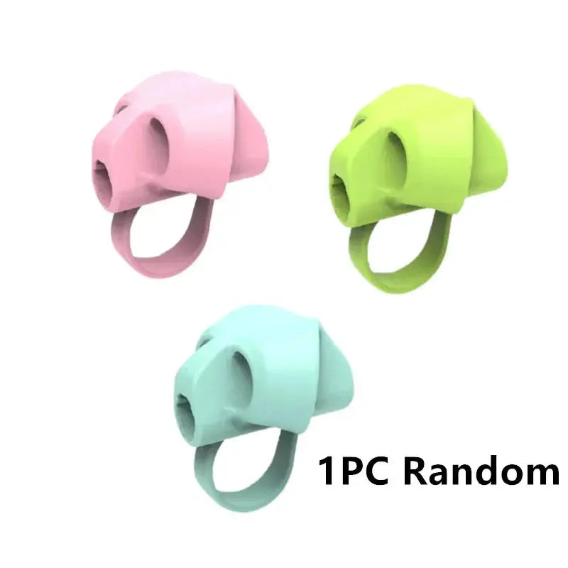 Finger Silicone Pencil Cuffs Child Pencil Adapter Writing Corrector Stationery Aid Grip Posture Correction Device Trikidsworld