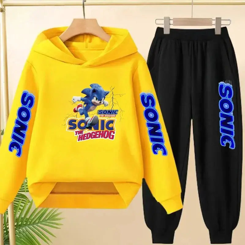 Sweat à capuche d'automne pour enfants de 3 à 12 ans, produits Anime, vêtements de sport, pull + pantalon, ensemble deux pièces Trikidsworld
