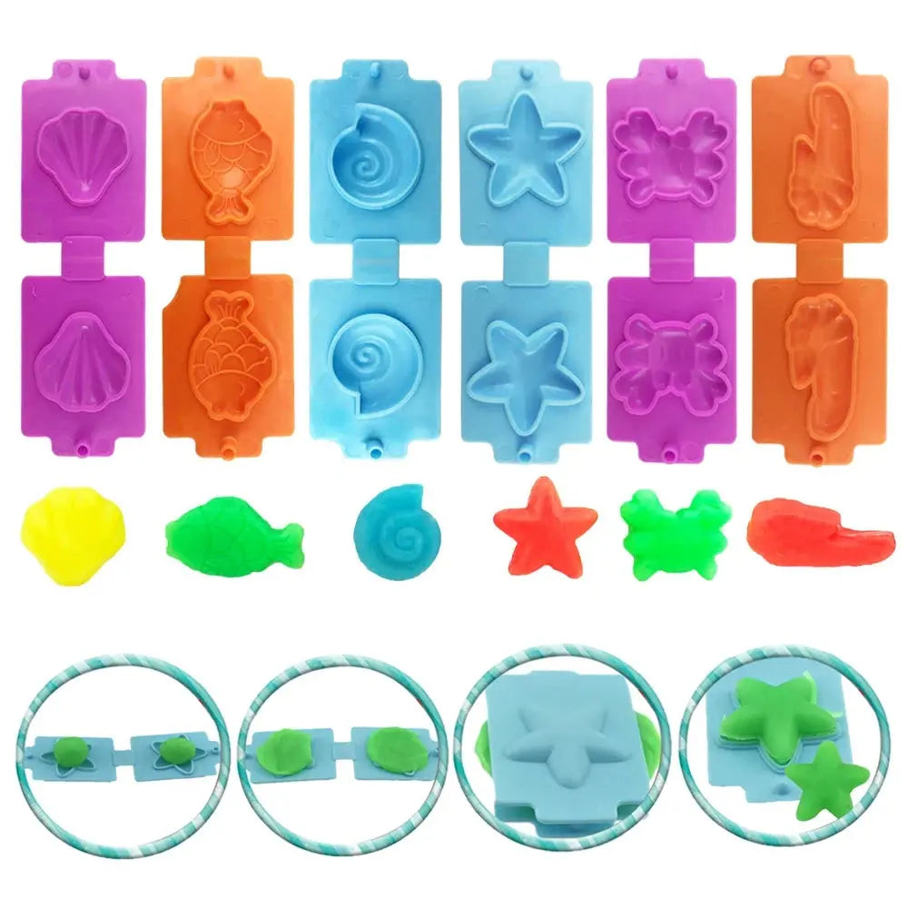 Kids Play Dough Tool Kit – Animal & Ocean Molds Set Trikidsworld