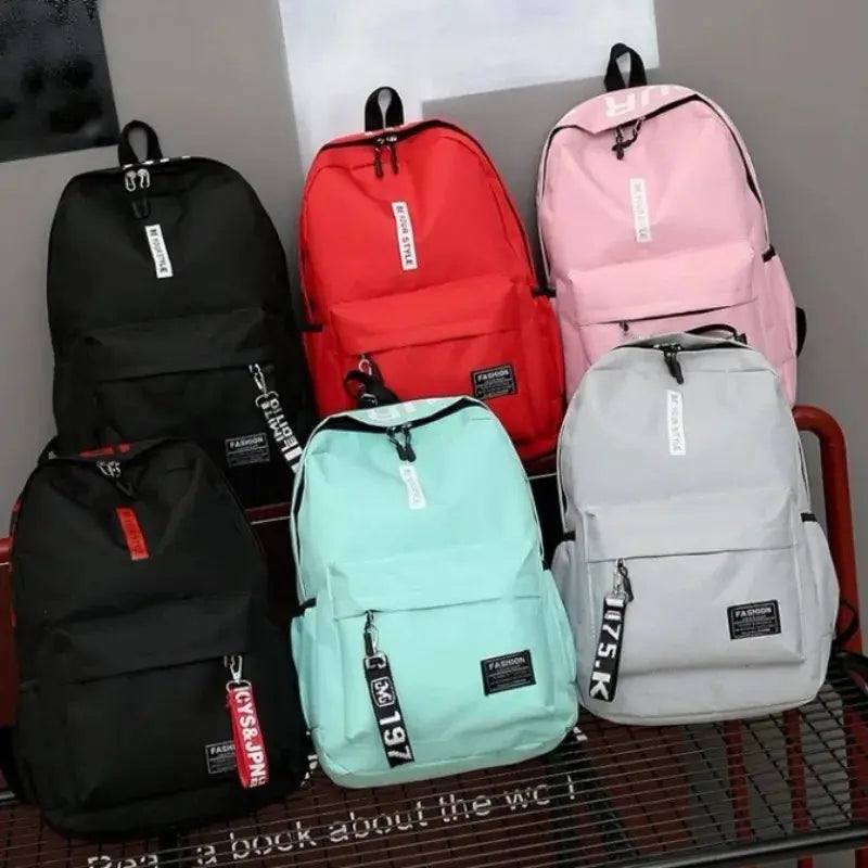 Fashion trend backpack backpack for men and women junior high school high school student bag large capacity korean version of th Trikidsworld