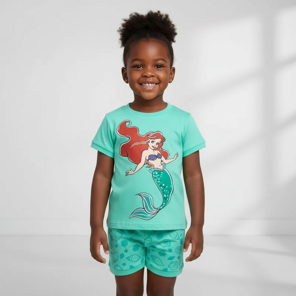 Summer Kids Pyjamas Children Sleepwear Baby Set Elsa Girls Minnie Short sleeved Pijamas Cotton Nightwear Clothes Pajamas Sets Trikidsworld