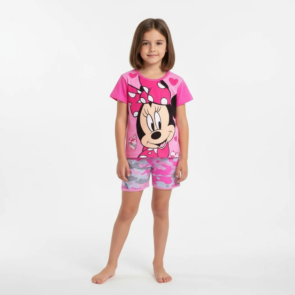 Casual Frozen Snow Queen Children's Summer Short Sleeve Pajamas Cartoon Suit Girls Cotton Kids Pajamas Dress Costumes Trikidsworld