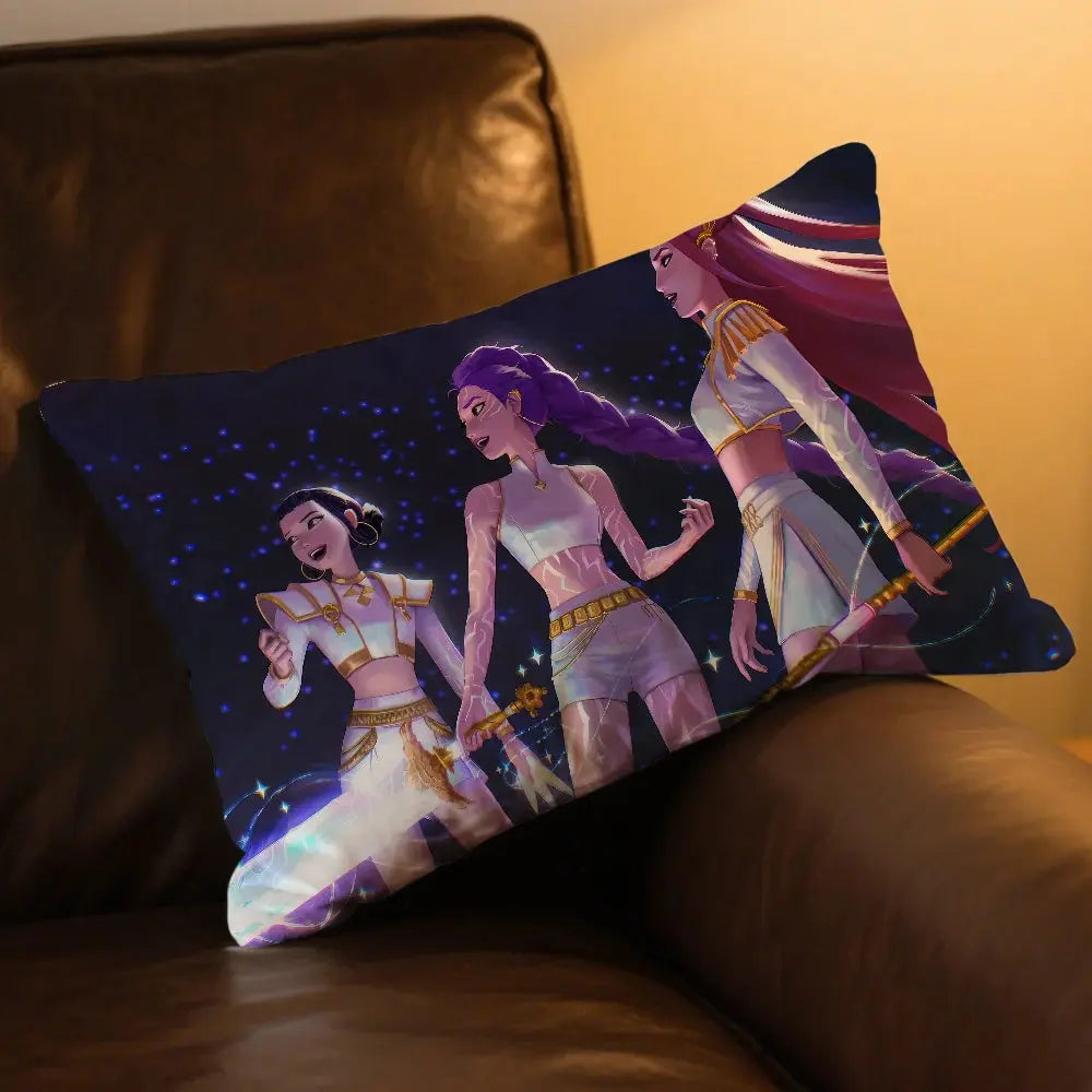 cushion cover Rectangle Pillow Case Demon KPop Printing Bedside Sofa Hunters Room Home Decoration Pillowcase Trikidsworld