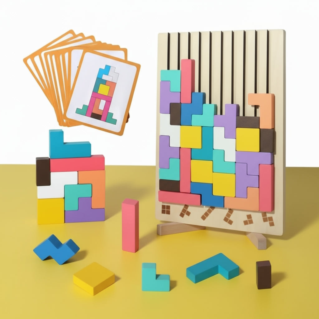 Wooden Stacking Puzzle Toys,Wooden Stacking Puzzle Toys Art-Home Decoration Home Accessories,Stress Relief Educational Gifts Trikidsworld