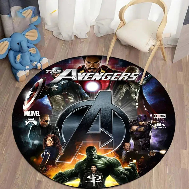 Marvel Round Carpet with Disney Heroes Trikidsworld