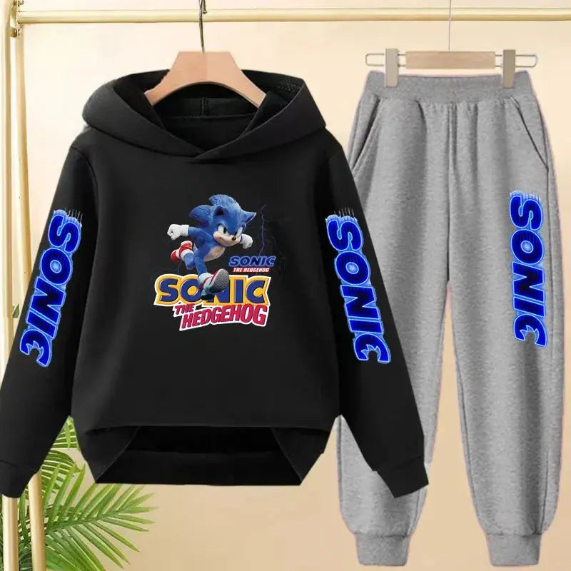 Sweat à capuche d'automne pour enfants de 3 à 12 ans, produits Anime, vêtements de sport, pull + pantalon, ensemble deux pièces Trikidsworld