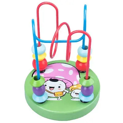 Montessori Wooden Bead Maze & Abacus Toy for Toddlers 1–3 Years Trikidsworld