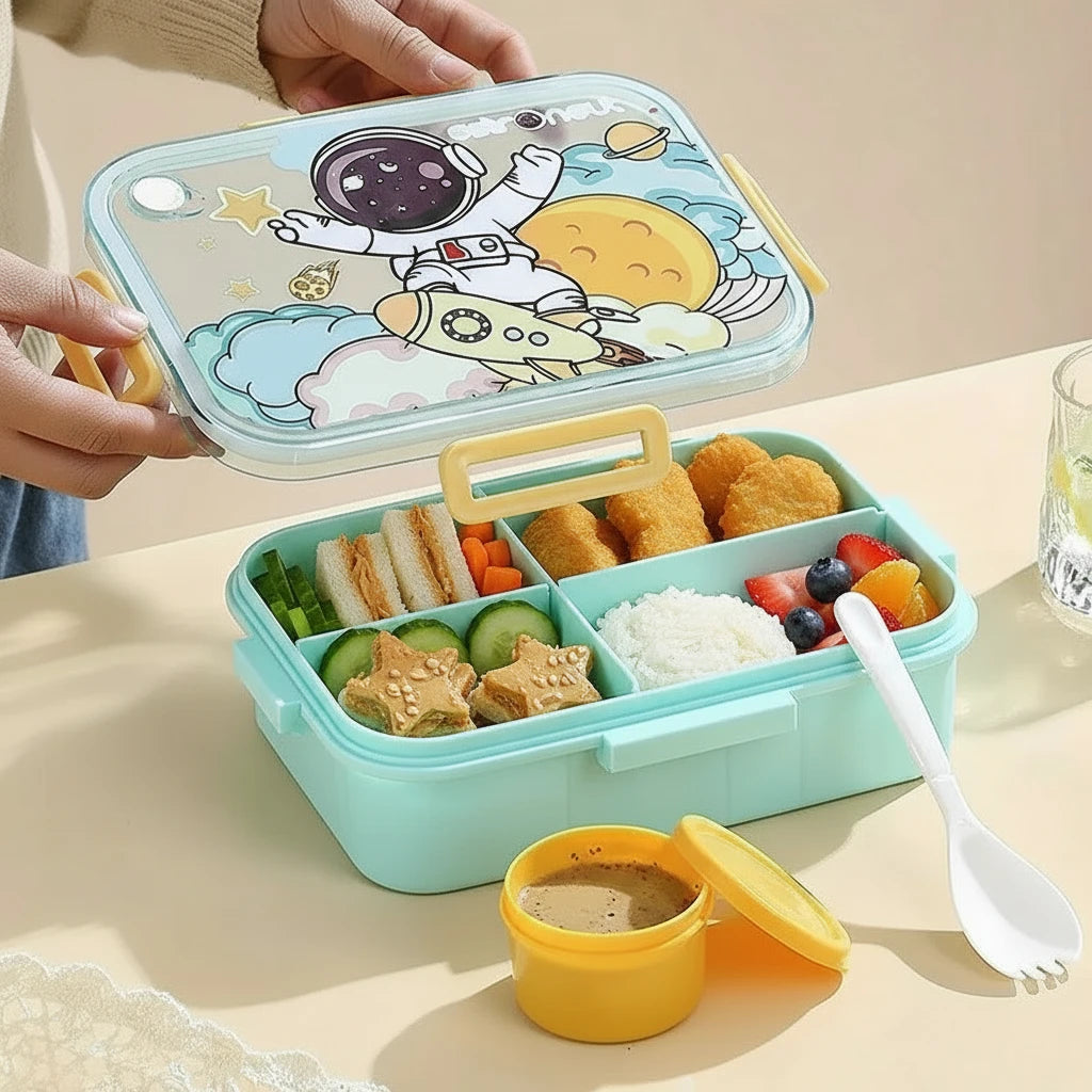 Cute Lunch Box for Kids - Compartments for Children's Food Snacks Trikidsworld