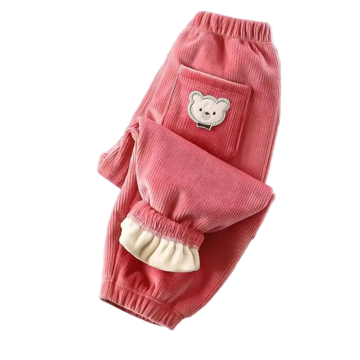Kids Warm Pants Autumn Winter Girls Thicken Trousers Baby Boys Cute Bear Print Children Casual Harem Pants Trikidsworld
