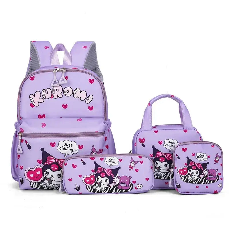 School Backpack Set with Wallet, Shoulder Bag & Pencil Case Trikidsworld