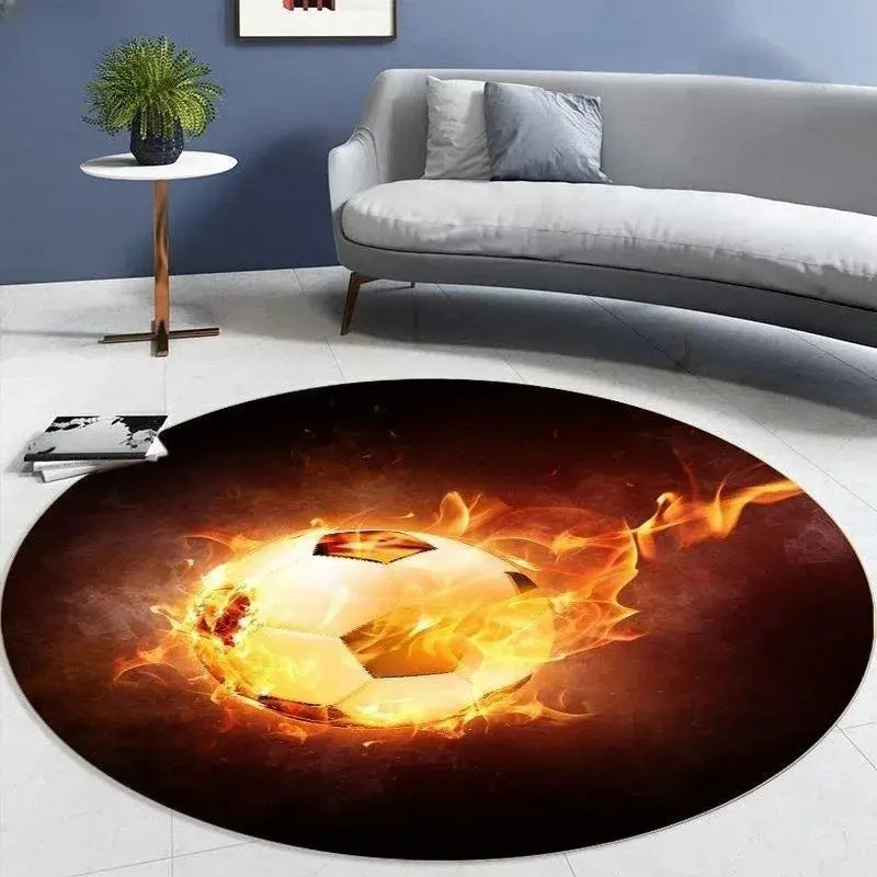 Soccer Round Carpet for Home Decor Trikidsworld