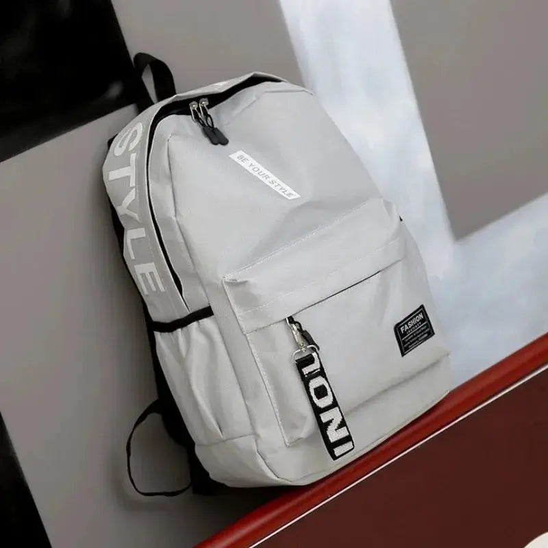Fashion trend backpack backpack for men and women junior high school high school student bag large capacity korean version of th Trikidsworld