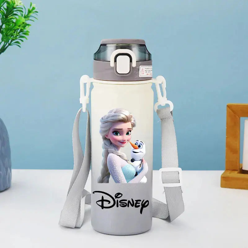 Disney Princess Thermos Bottle – Elsa, Straw & Strap Trikidsworld