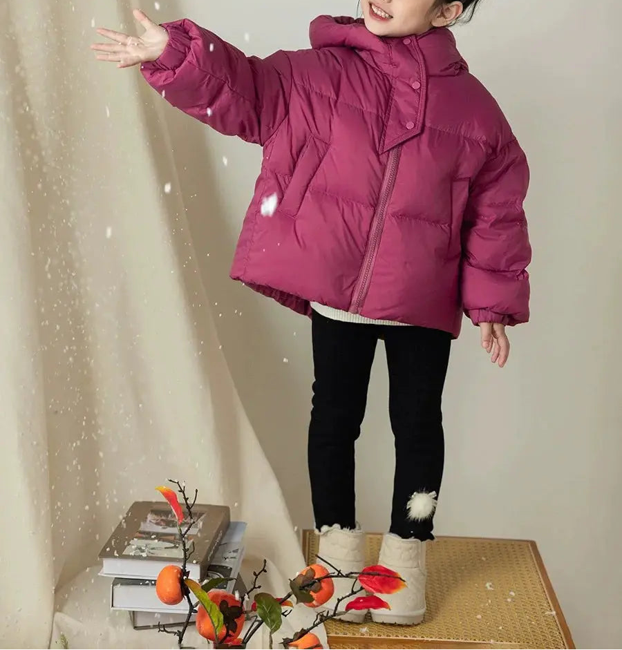 Winter Kids Warm Down Coats Autumn Children Cotton-Padded Jackets Boys Girls Clothing Baby Hooded Outerwear 3-12 Years Trikidsworld